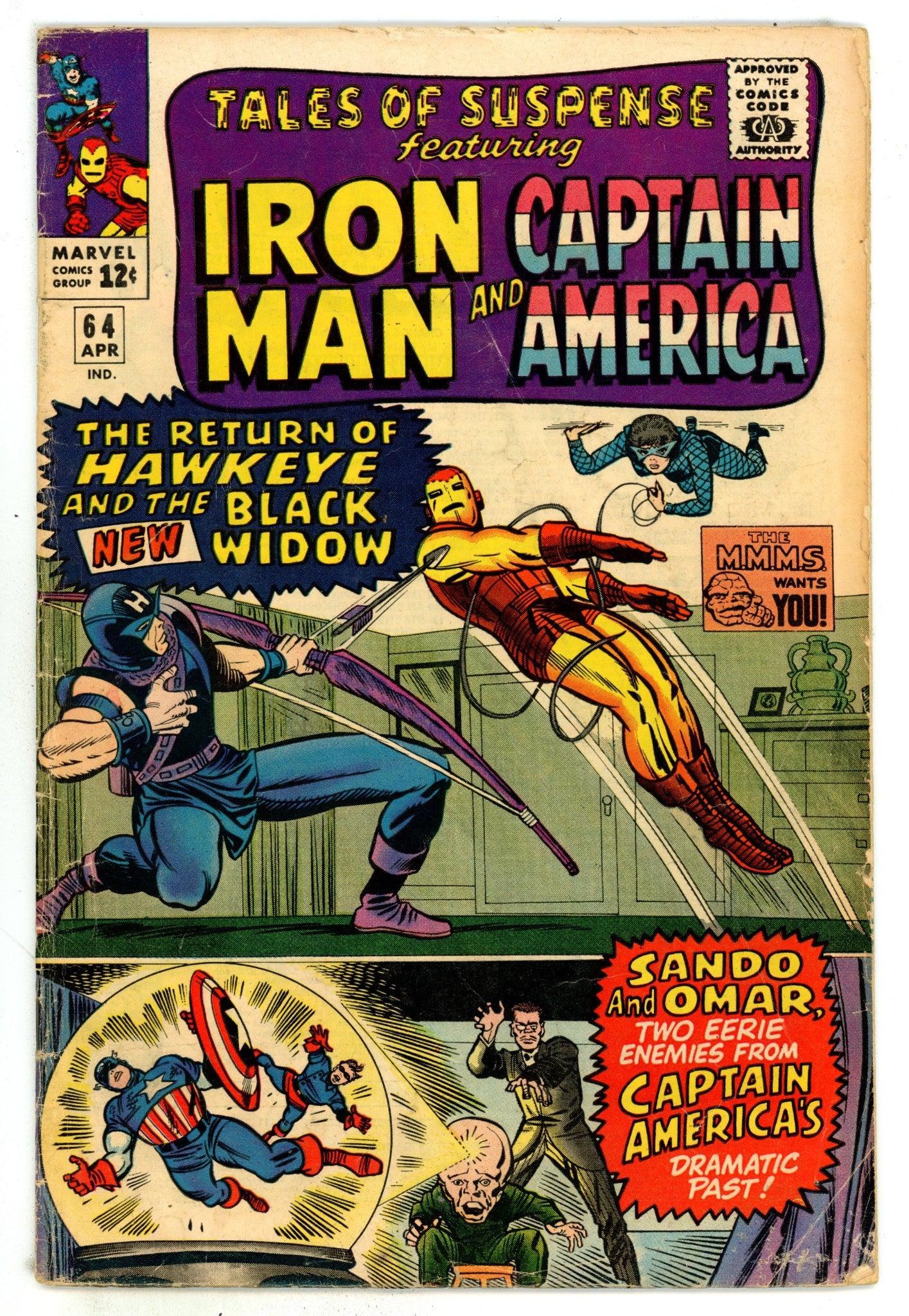 Tales of Suspense Vol 1 64 VG- (3.5) (1965) 