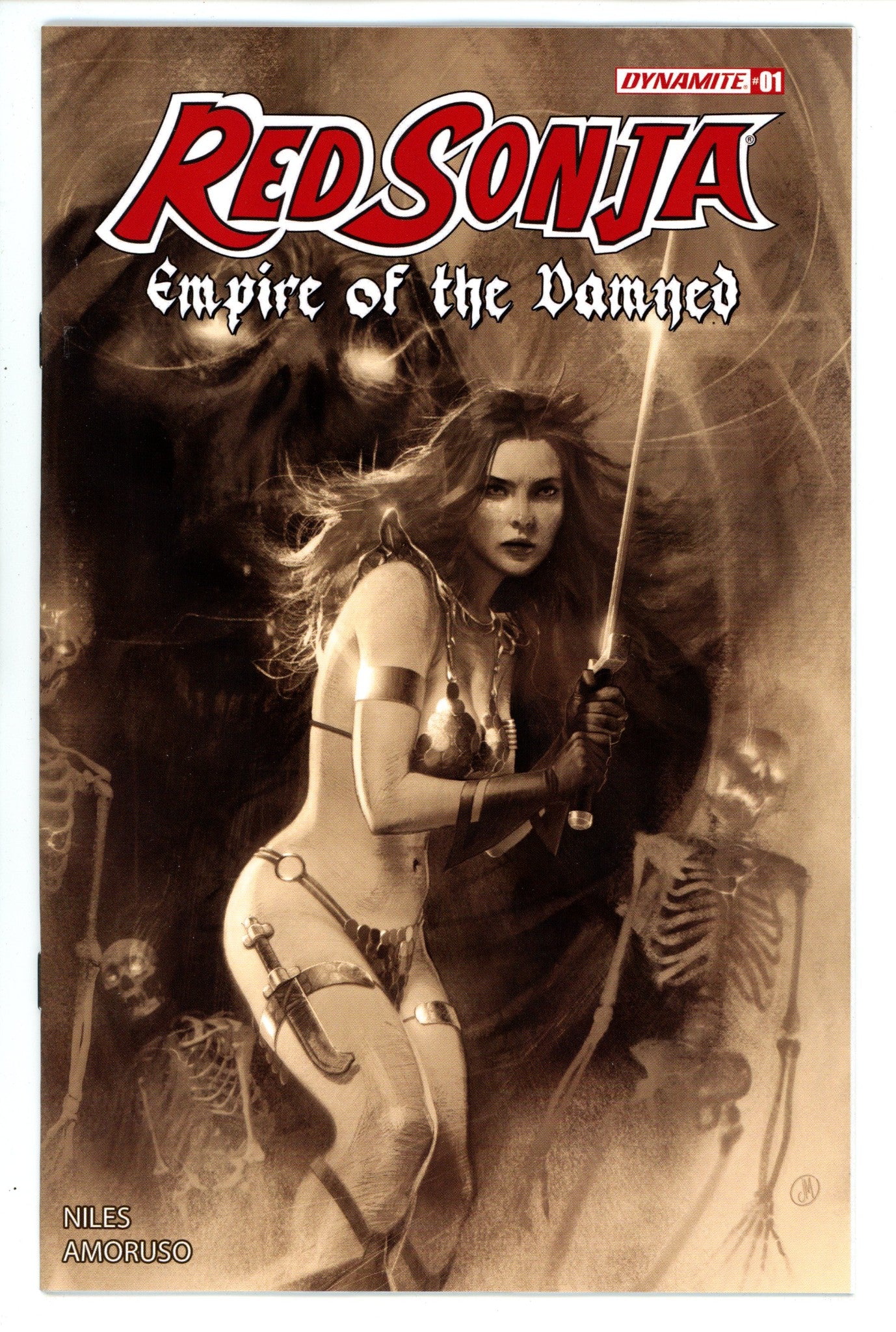 Red Sonja Empire Damned 1 Middleton Greyscale Incentive Variant (2024)