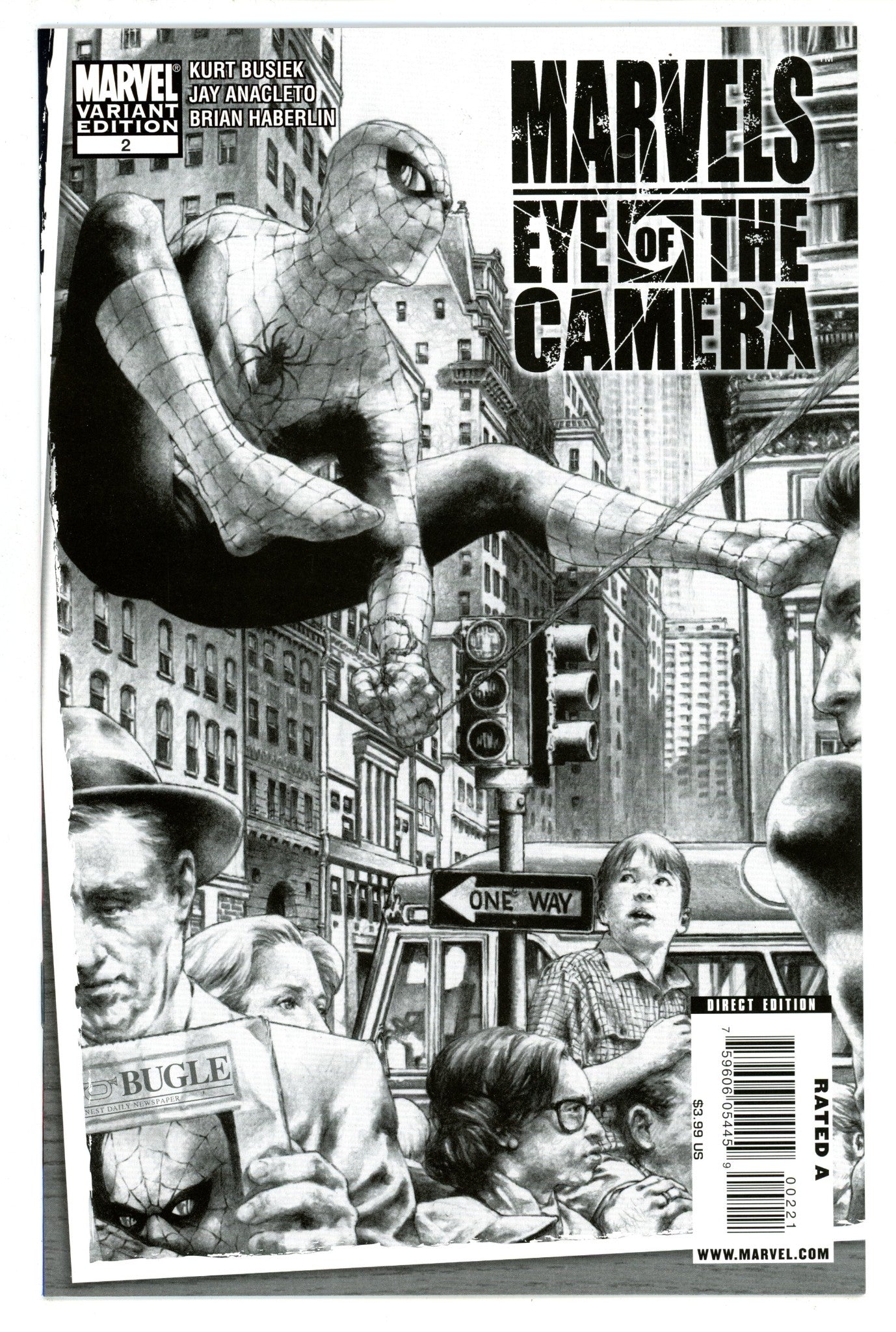 Marvels: Eye of the Camera 2 High Grade (2009) Anacleto B&W Variant 