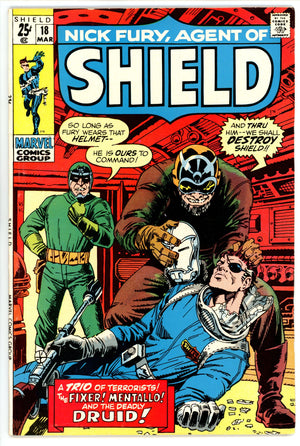 Nick Fury, Agent of SHIELD Vol 1 18 FN (6.0) (1971)