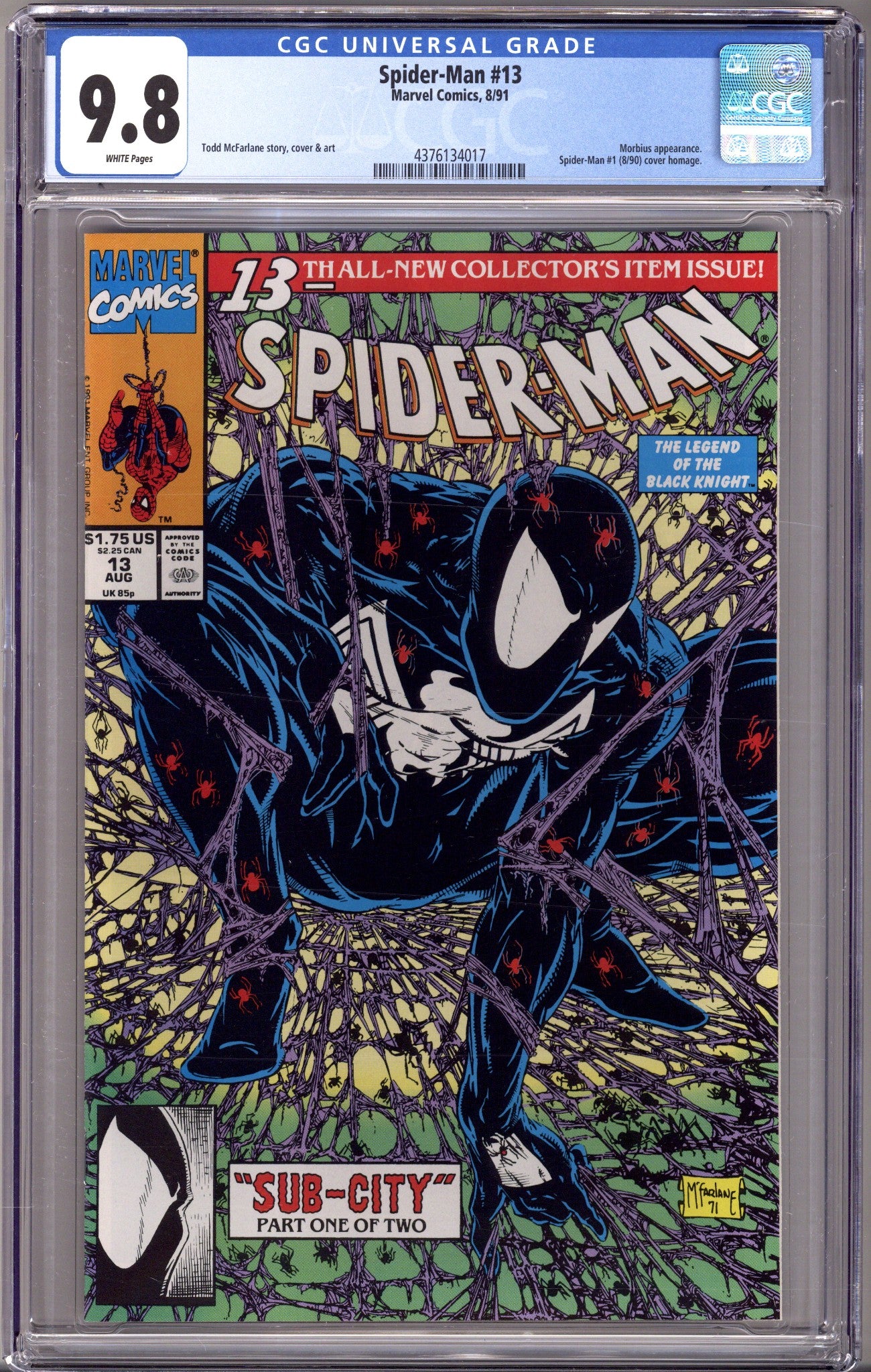 Spider-Man Vol 1 13 CGC 9.8 (NM/M) (1991) 