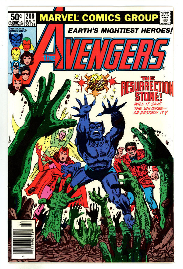 The Avengers Vol 1 209 High Grade (1981) Newsstand