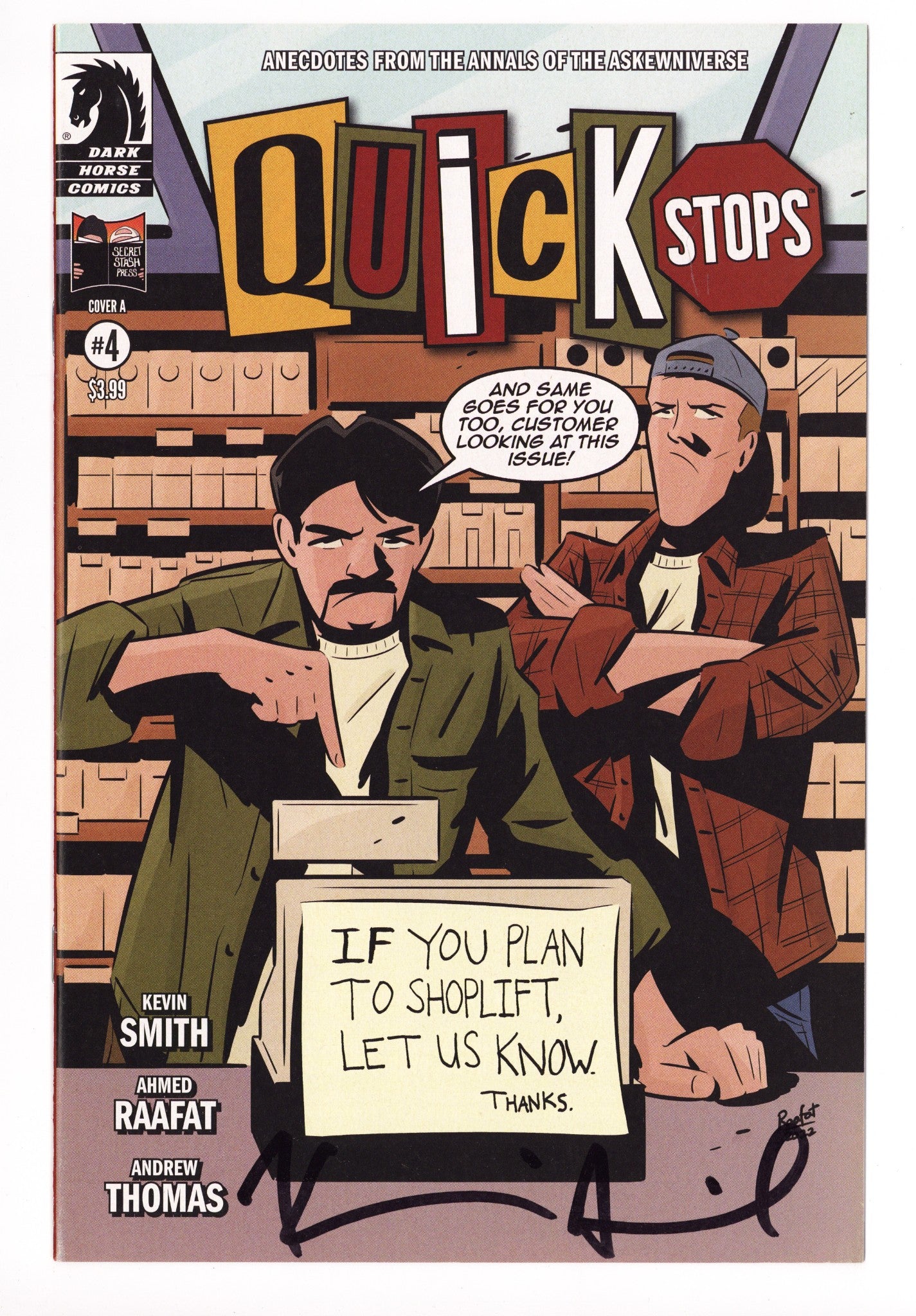 Quick Stops 4 High Grade (2023) VanDyke Variant Signed x1 Cover Kevin Smith 