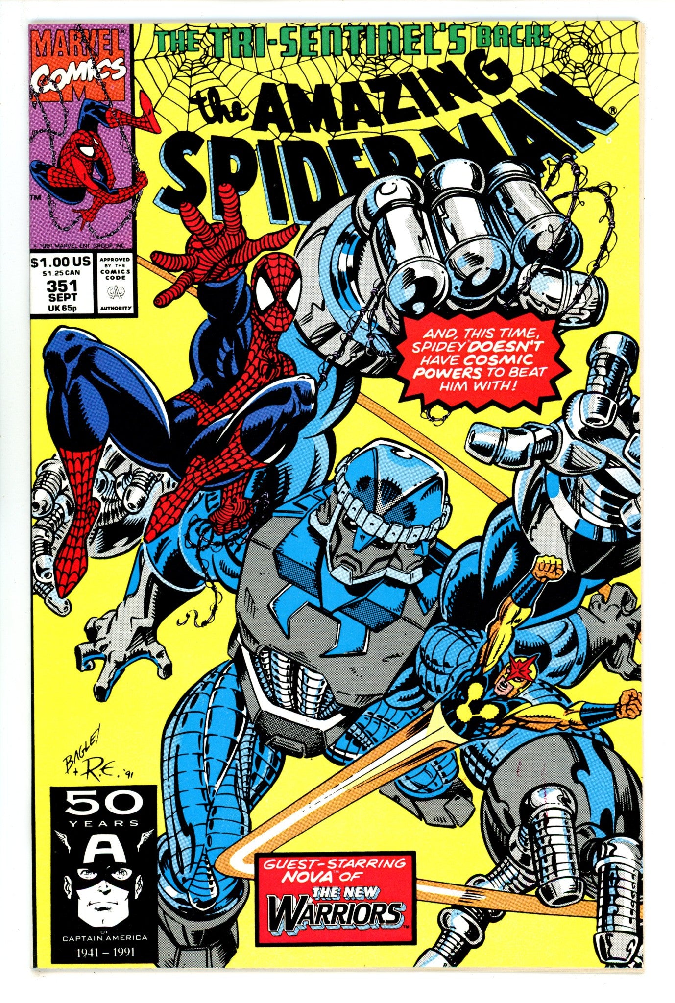 The Amazing Spider-Man Vol 1 351 VF+ (8.5) (1991) 