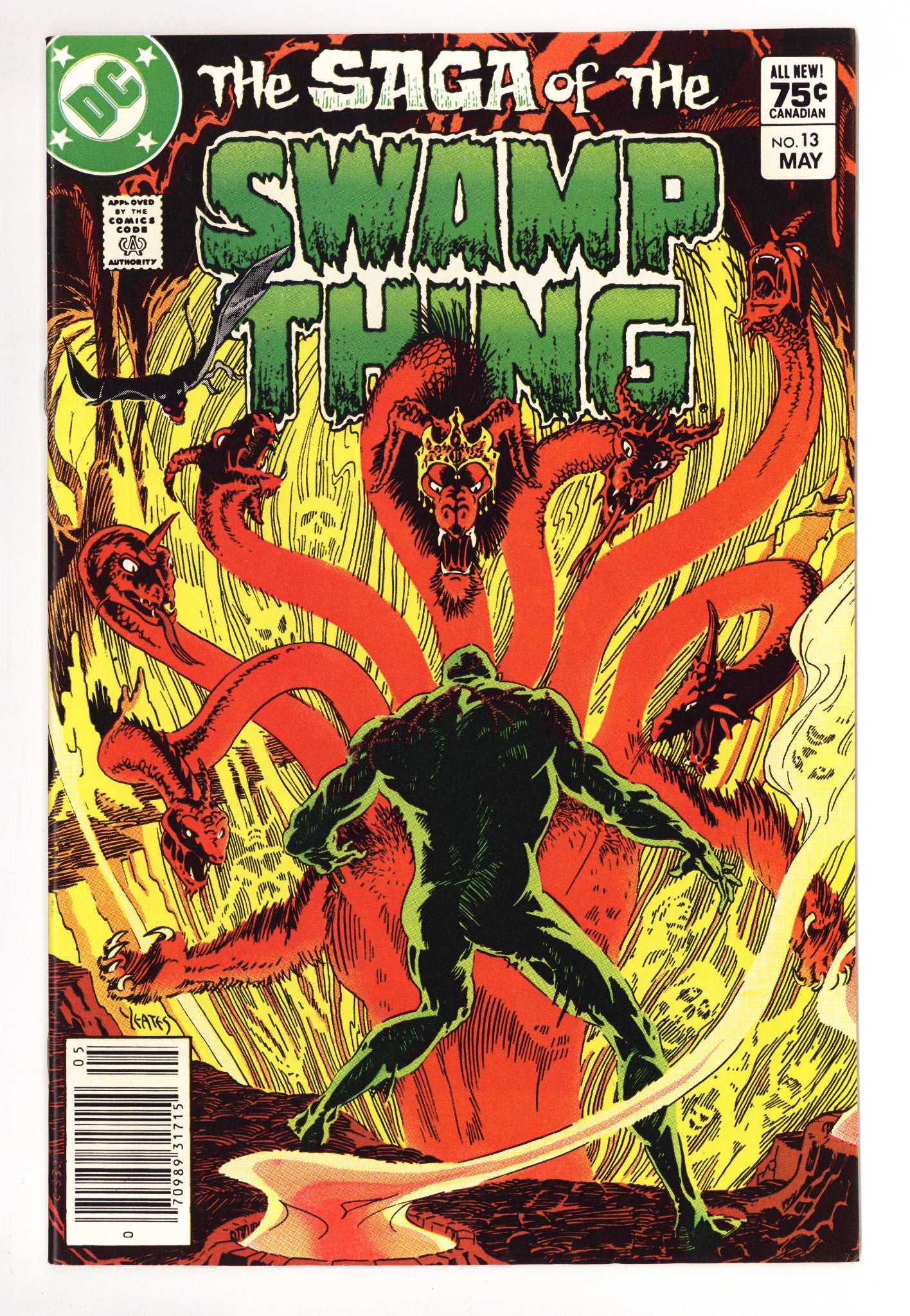 The Saga of Swamp Thing Vol 2 13 NM- (9.2) (1983) Canadian Price Variant 
