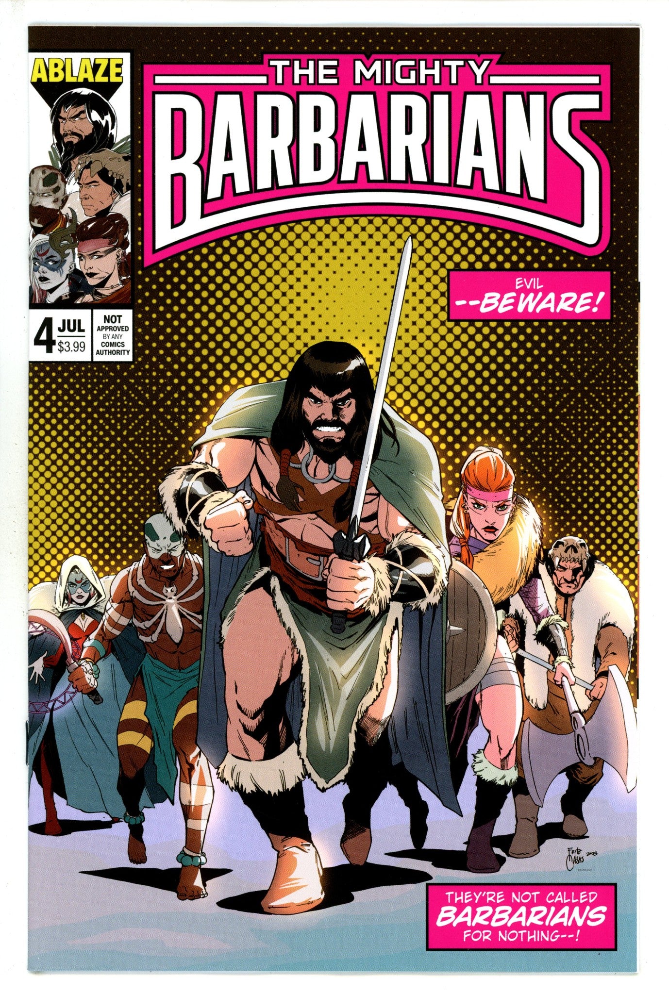 Mighty Barbarians 4 Casas Homage Variant (2023)