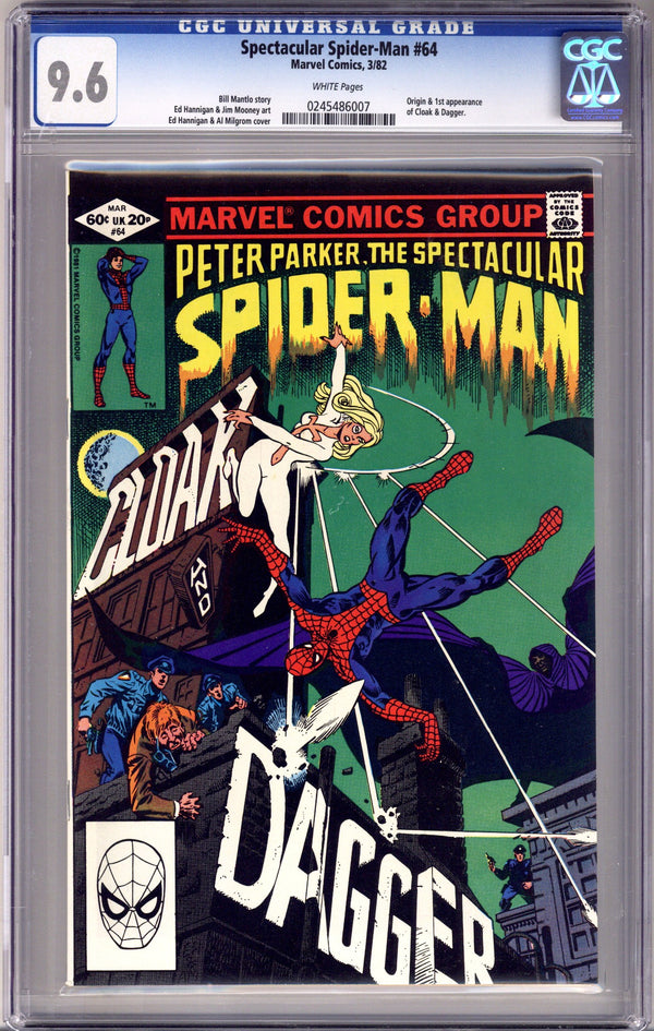 The Spectacular Spider-Man Vol 1 64 CGC 9.6 (NM+) (1982)