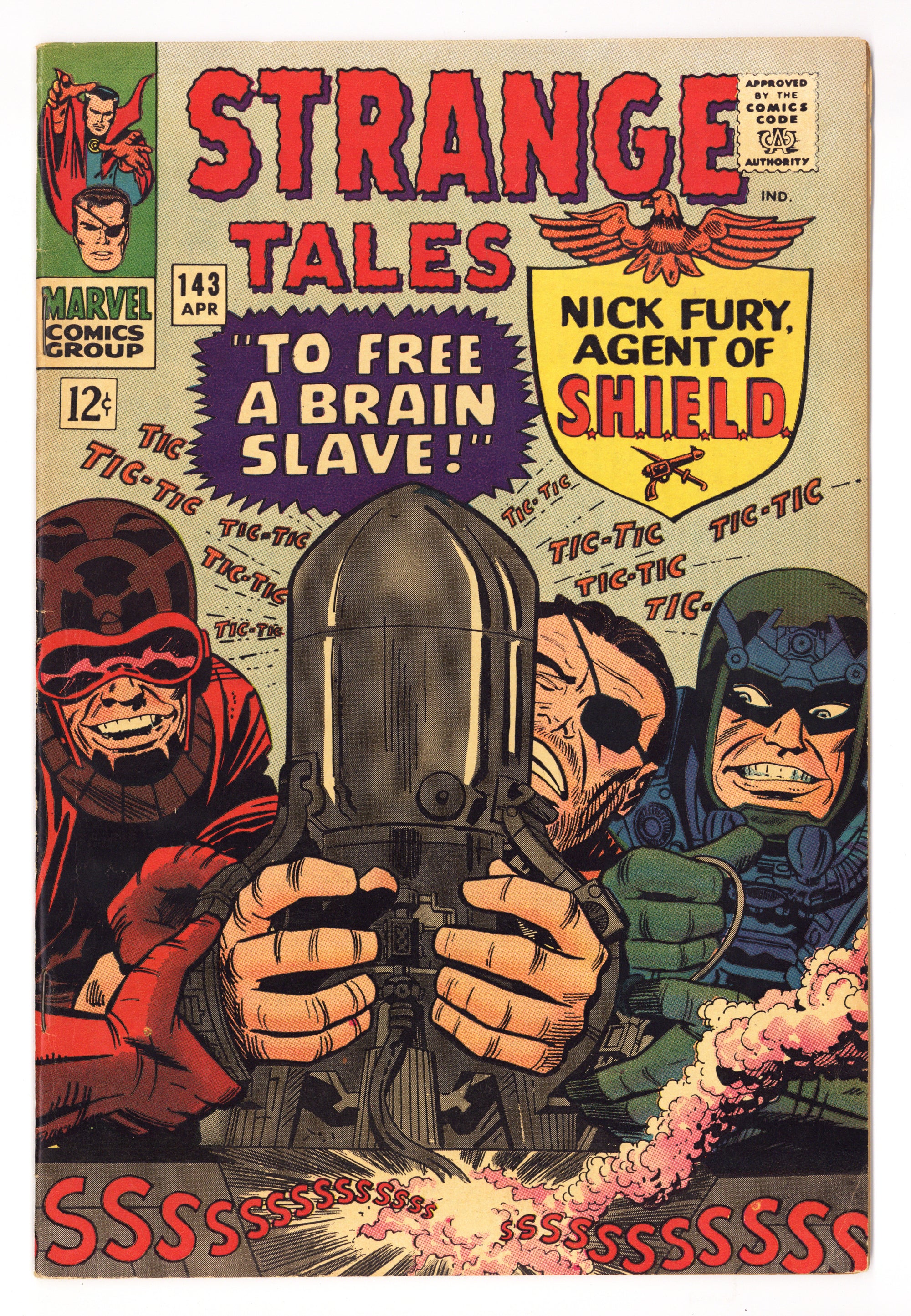 Strange Tales Vol 1 143  FN+ (6.5)   (1966)        