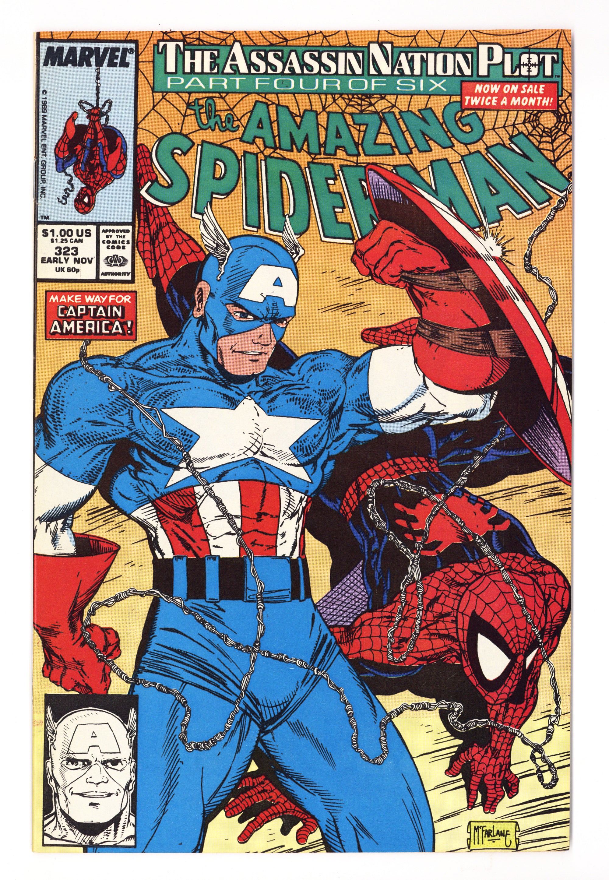 The Amazing Spider-Man Vol 1 323  VF+ (8.5)   (1989)        
