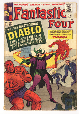 Fantastic Four Vol 1 30  GD+ (2.5)   (1964)