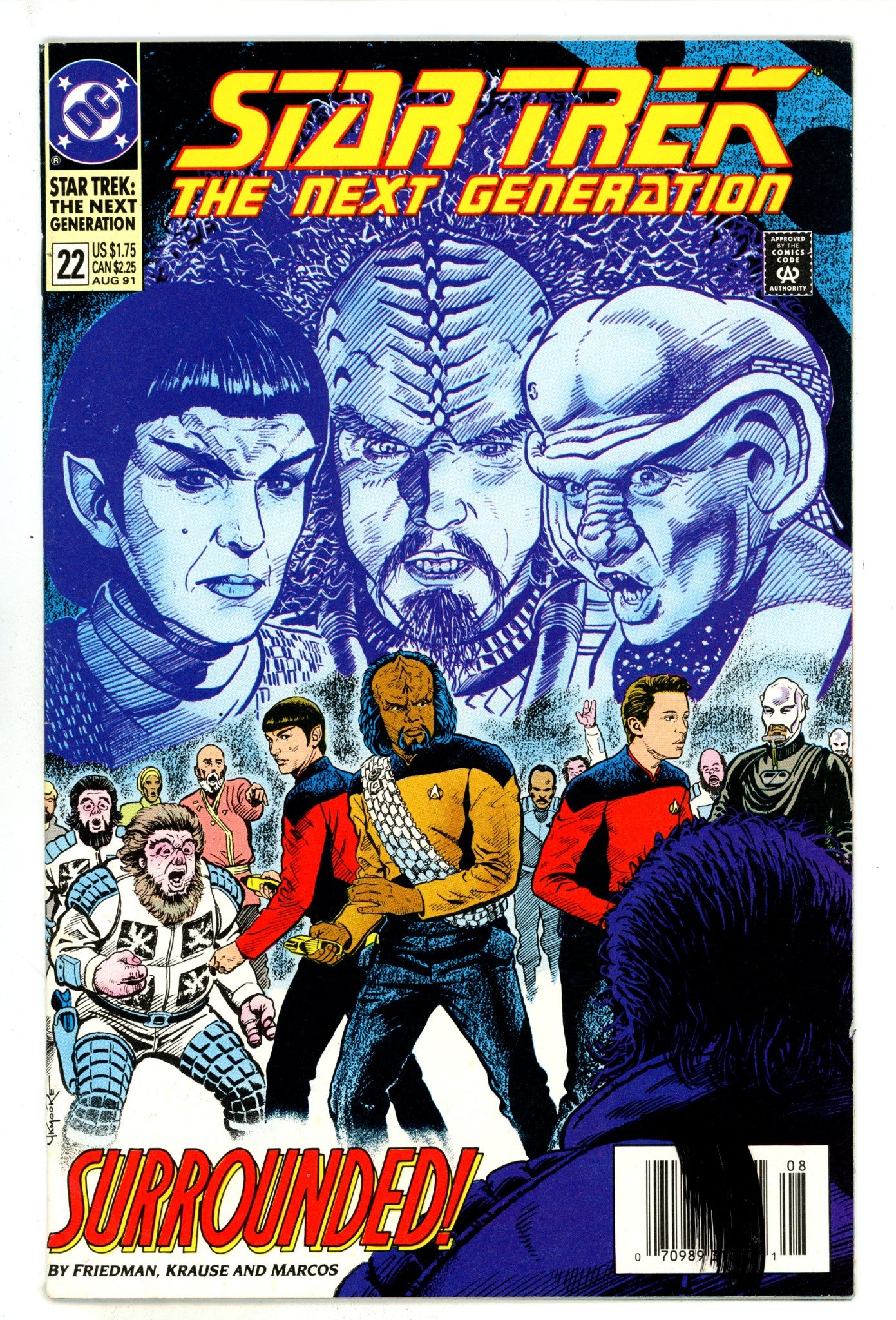 Star Trek: The Next Generation Vol 2 22 Mid Grade (1991) Newsstand 