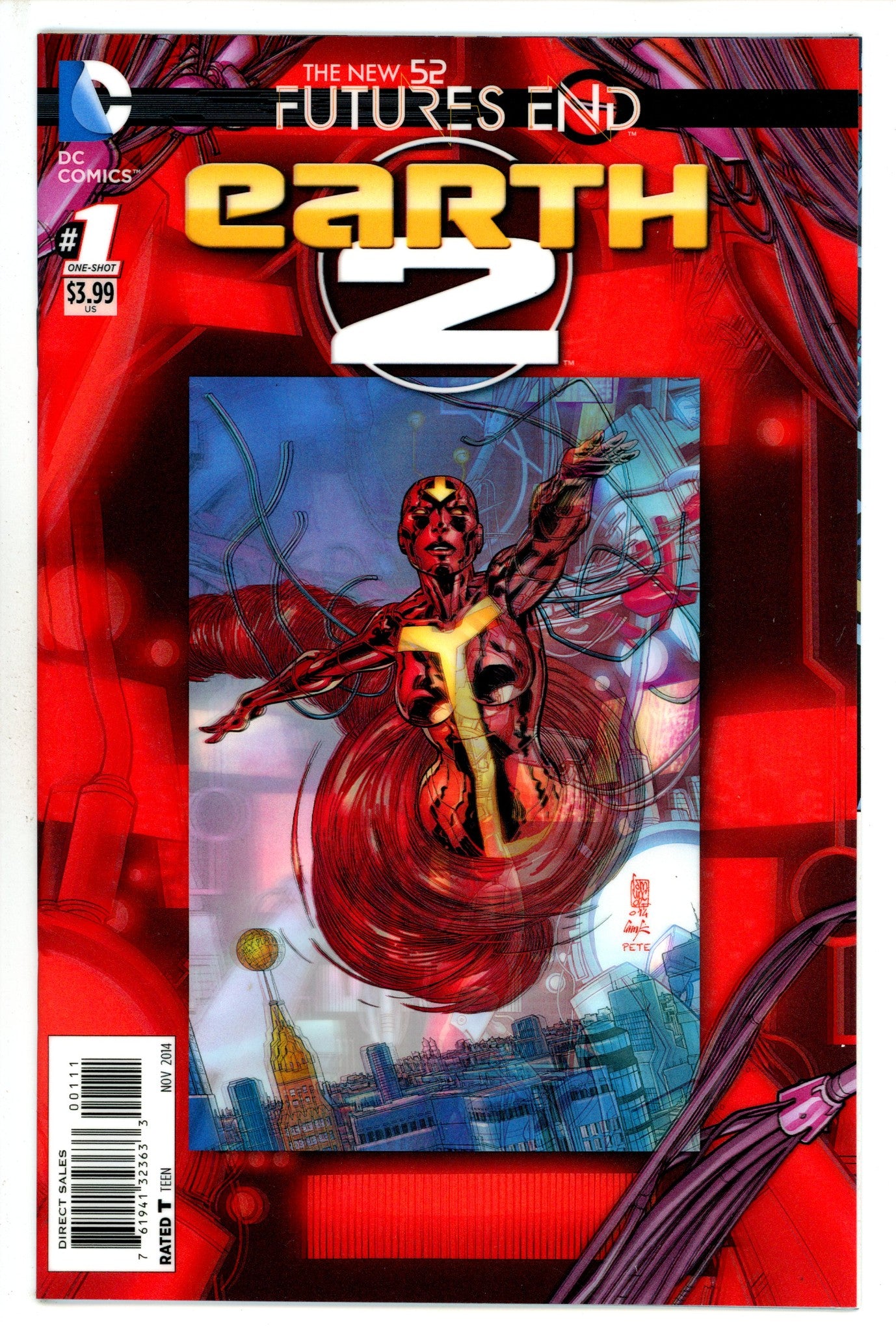 Earth 2: Futures End 1 3-D Motion Cover (2014)