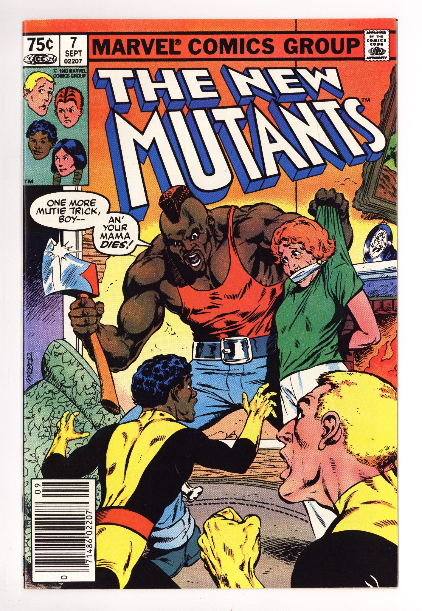 The New Mutants Vol 1 7 NM- (9.2) (1983) Canadian Price Variant 