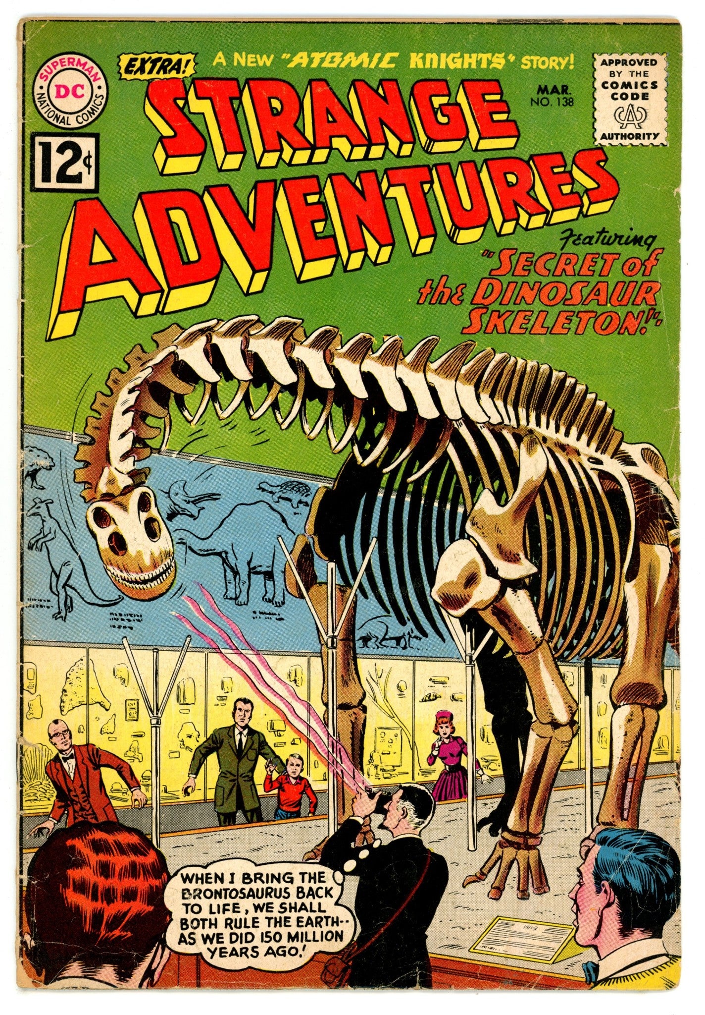 Strange Adventures Vol 1 138  VG+ (4.5)   (1962)        
