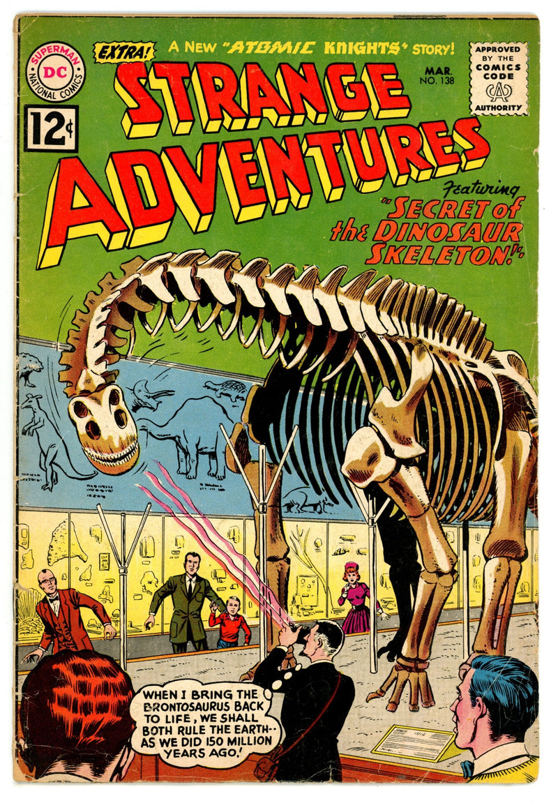 Strange Adventures Vol 1 138  VG+ (4.5)   (1962)        