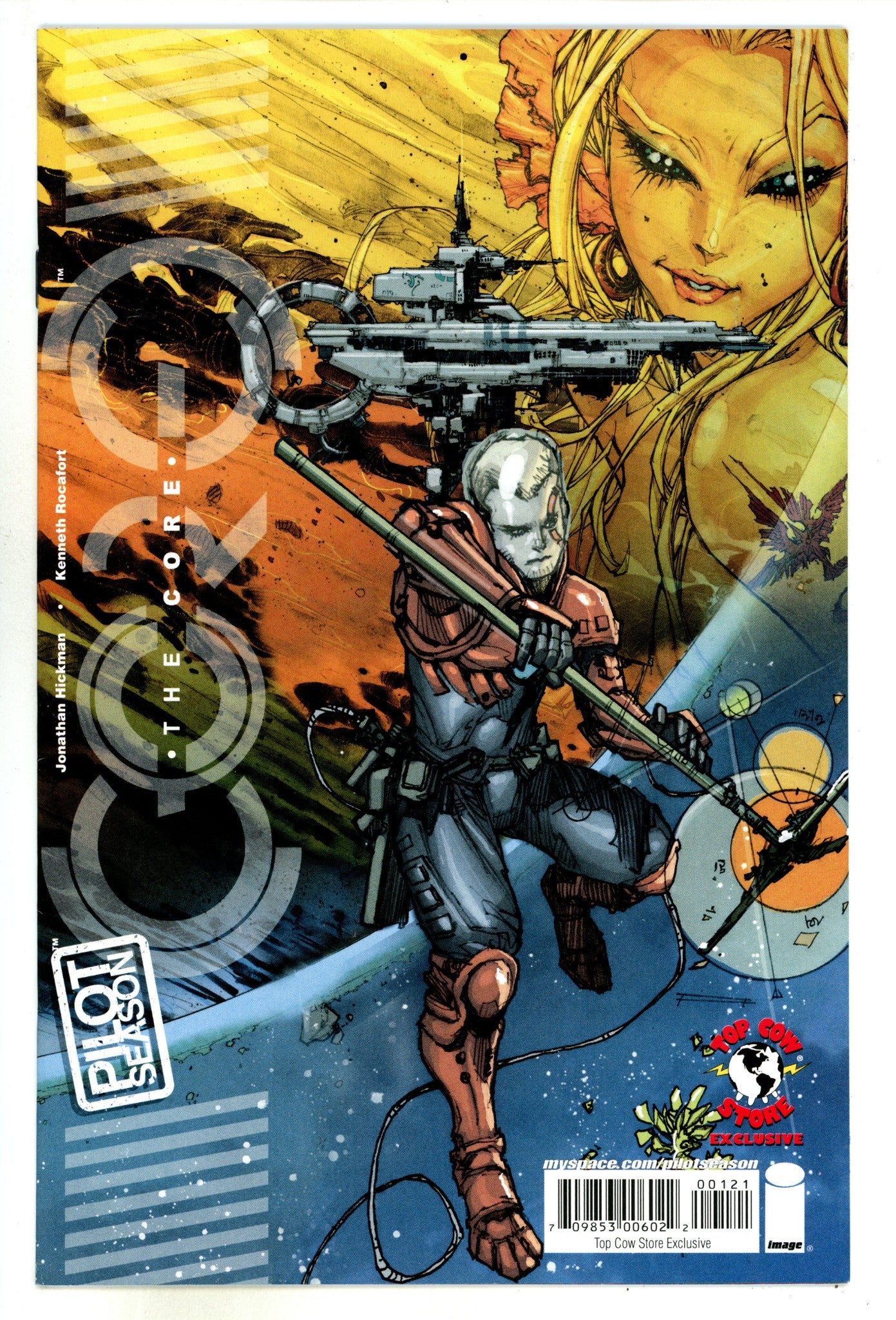 Pilot Season: The Core  1  VF+ (8.5)  (2008) Rocafort  Exclusive Variant  