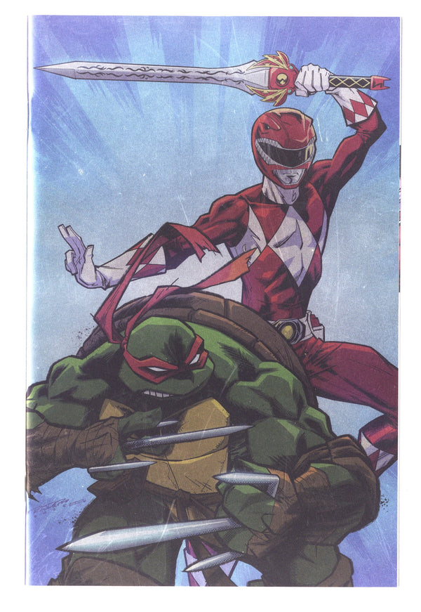 Mighty Morphin Power Rangers / Teenage Mutant Ninja Turtles III Vol NM 2 Randolph Foil Virgin Incentive (2025)