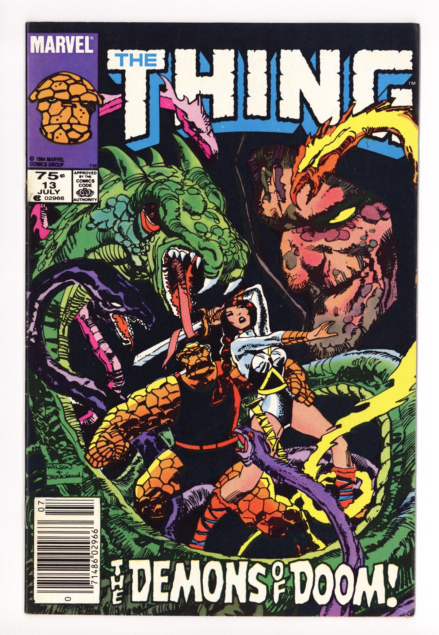 The Thing Vol 1 13 Mid Grade (1984) Canadian Price Variant 