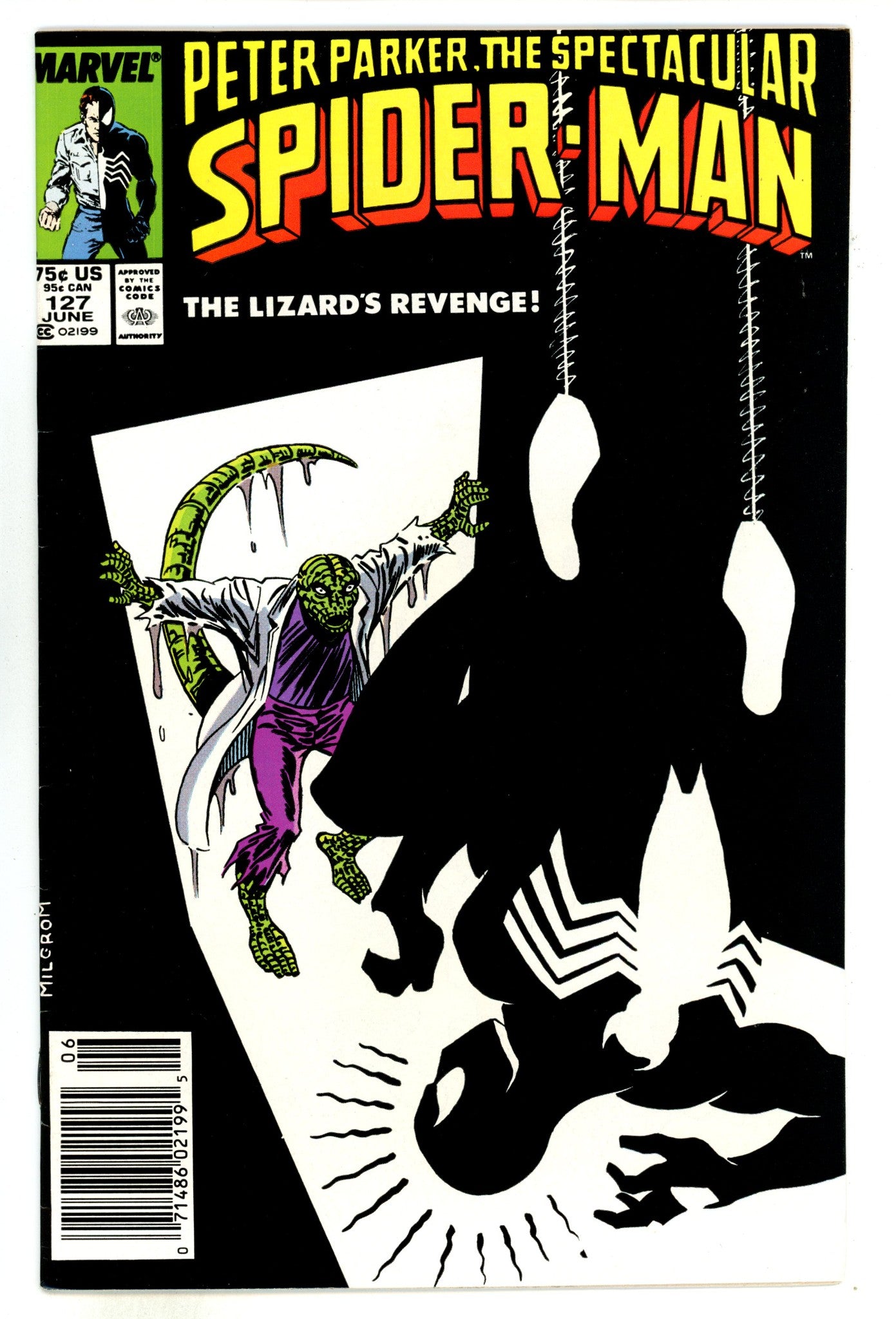 The Spectacular Spider-Man Vol 1 127 VF+ (8.5) (1987) Newsstand 