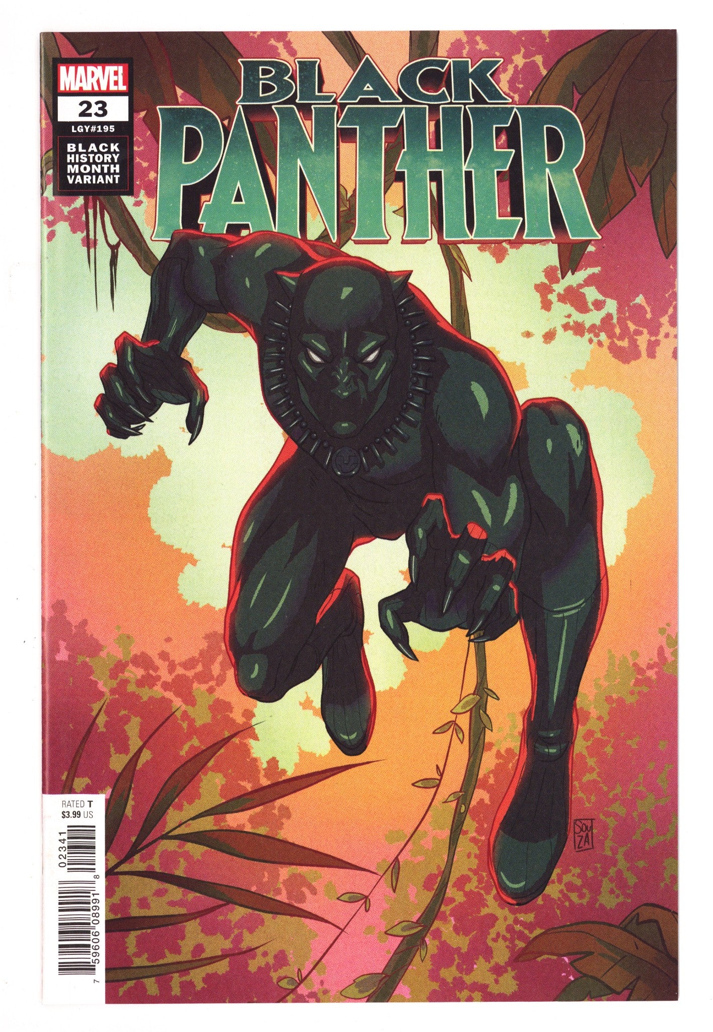 Black Panther Vol 7 23 (195) High Grade (2021) Souza Variant 