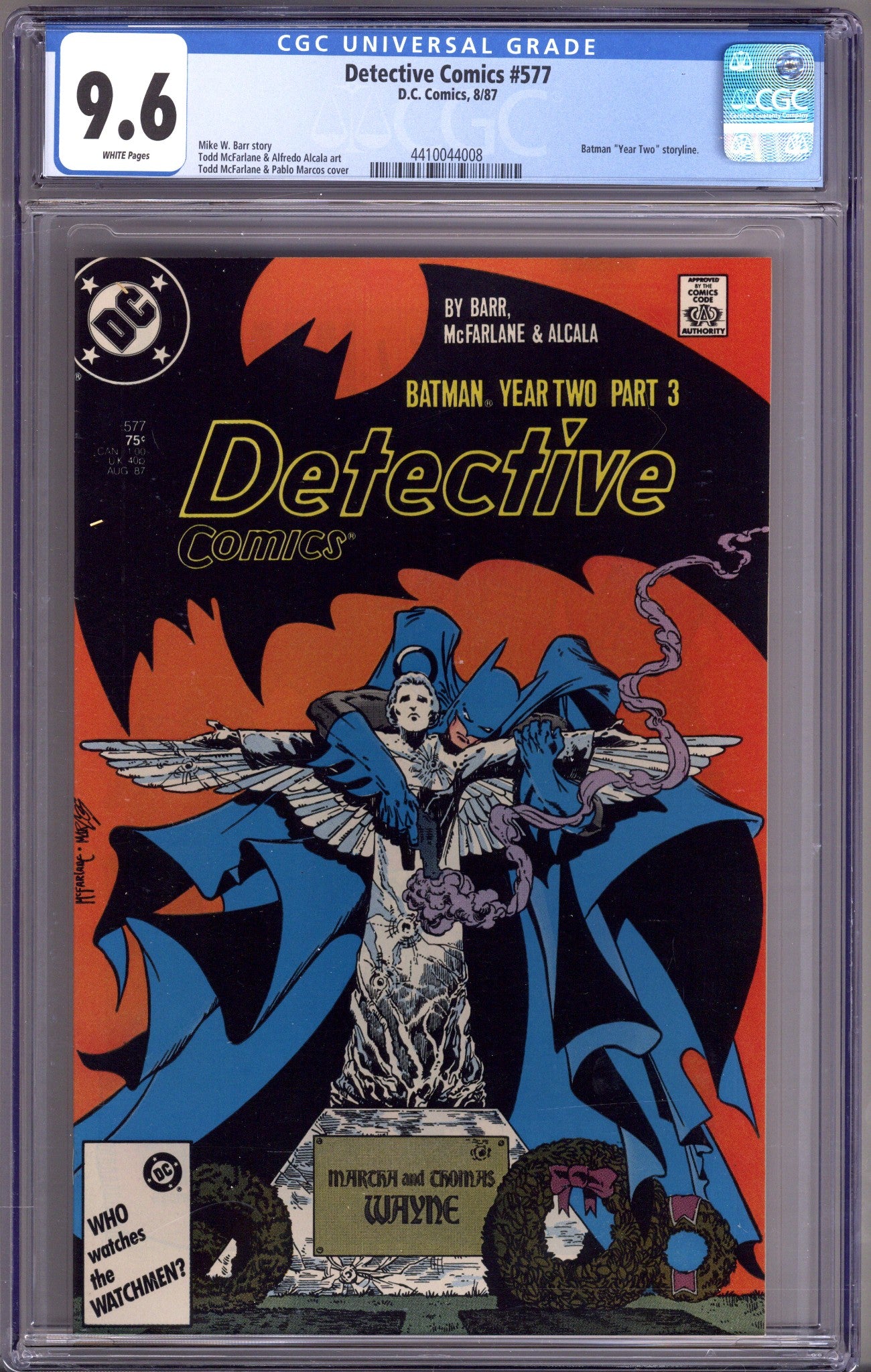 Detective Comics Vol 1 577 CGC 9.6 (NM+) (1987) 