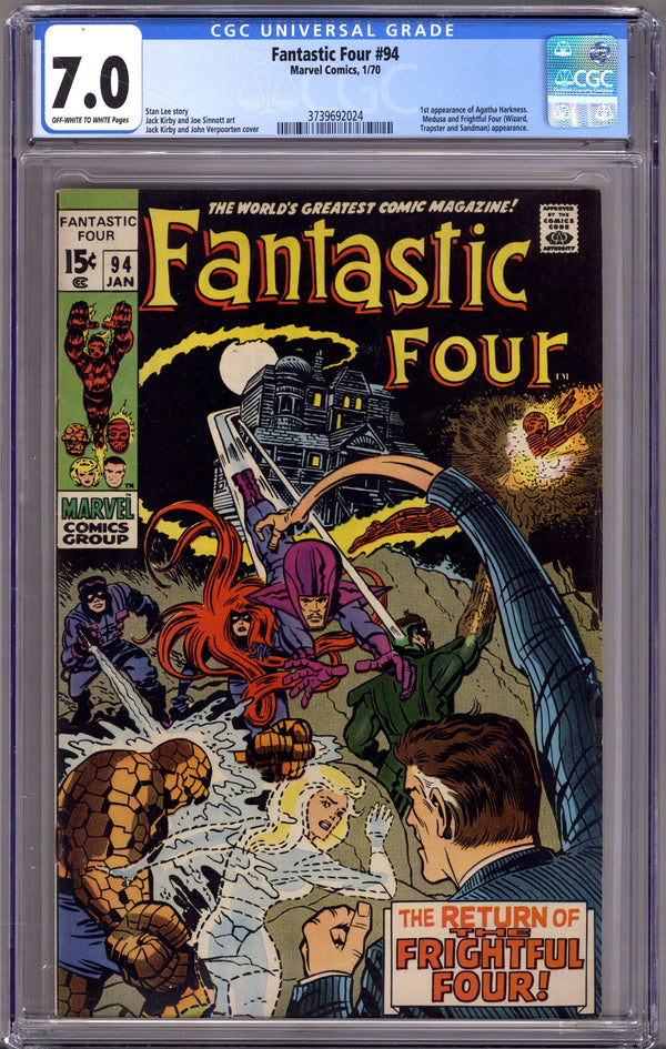 Fantastic Four Vol 1 94 CGC 7.0 (FN/VF)   (1970)