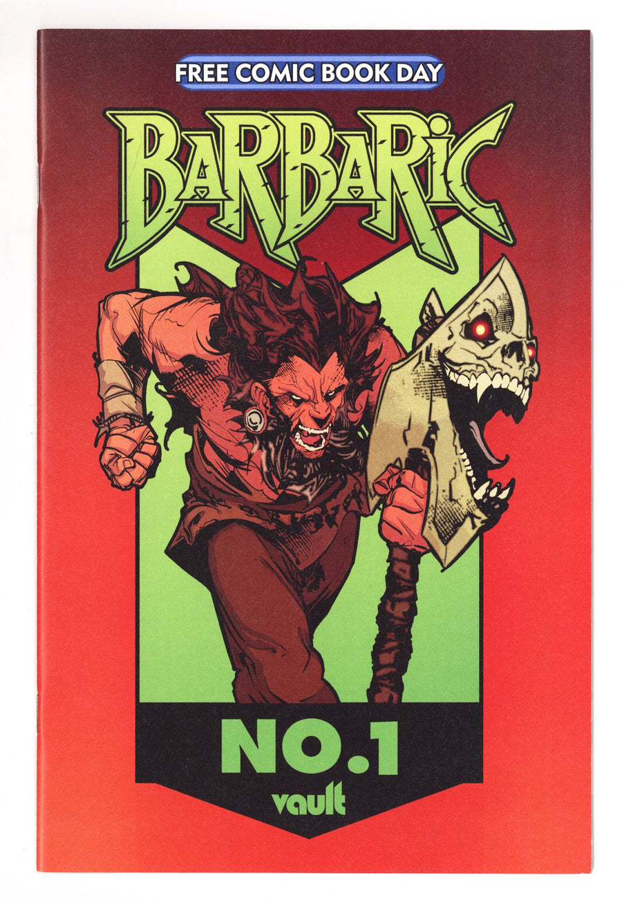 Barbaric Free Comic Book Day Edition 1 High Grade (2022) 