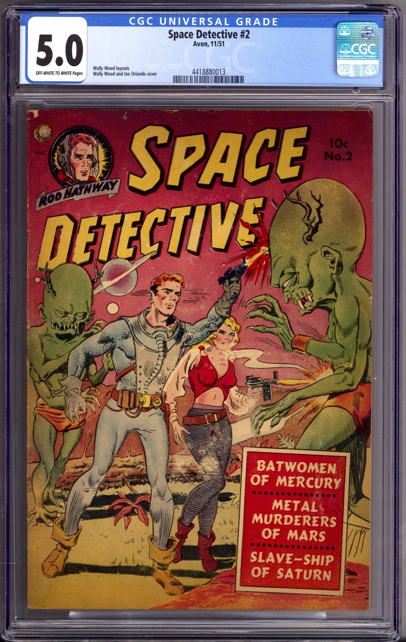 Space Detective 2 CGC 5.0 (VG/FN) (1951) Canadian Edition 