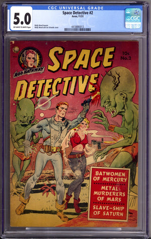 Space Detective 2 CGC 5.0 (VG/FN) (1951) Canadian Edition