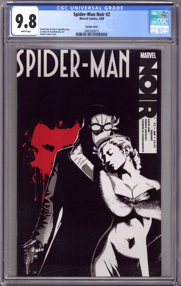 Spider-Man Noir Vol 1 2 CGC 9.8 (NM/M) (2009) Calero Variant