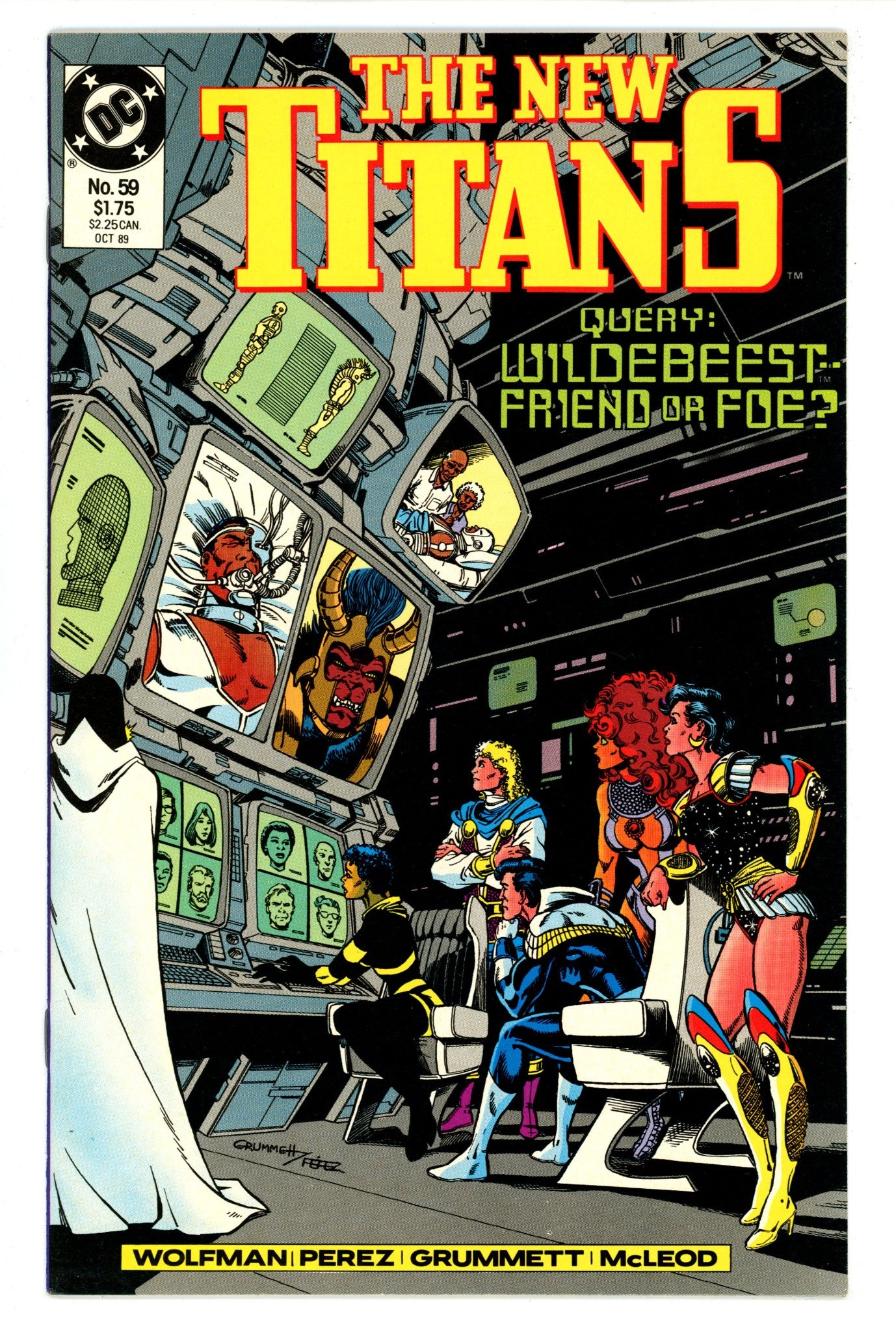 The New Titans 59 High Grade (1989) 