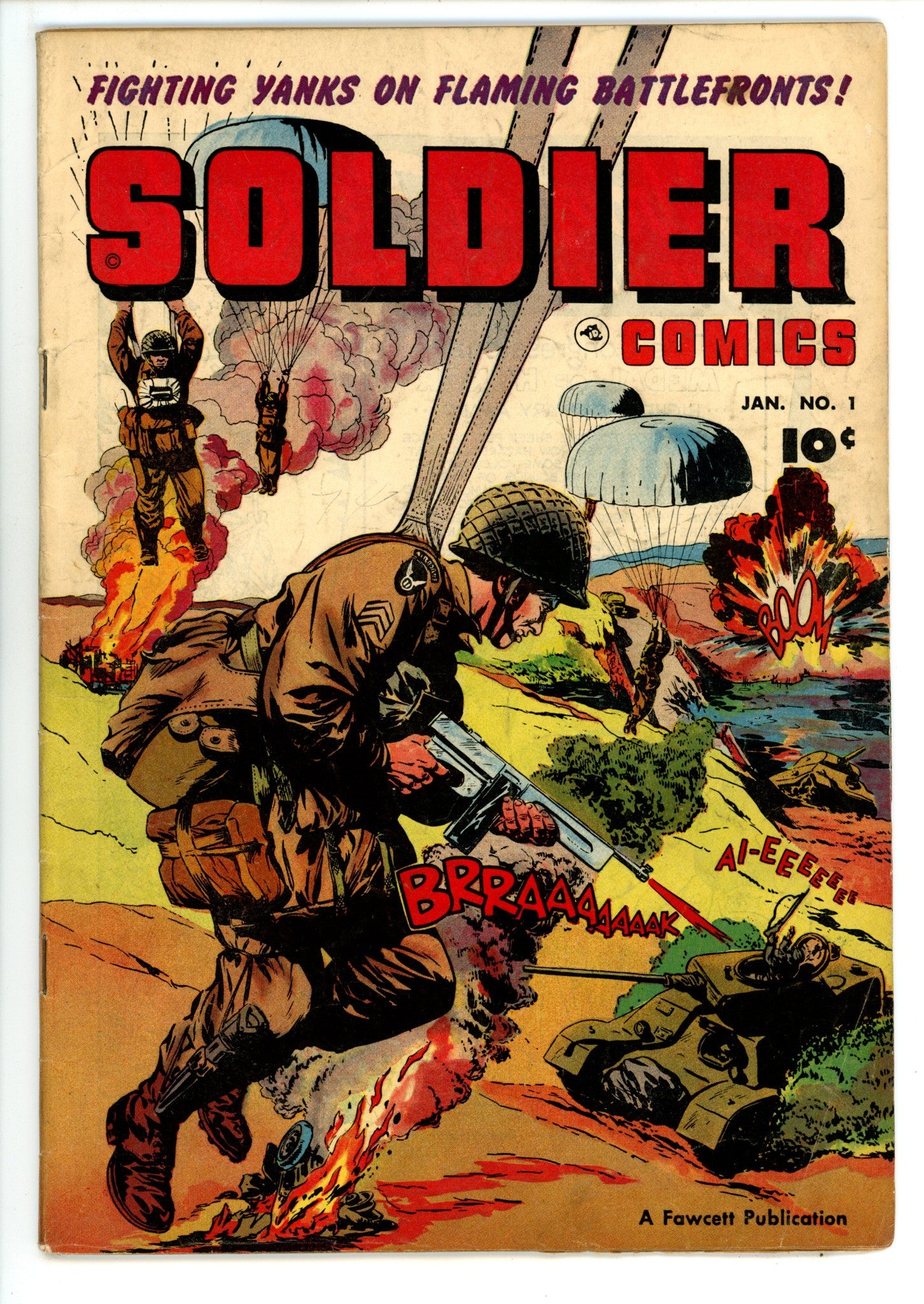Soldier Comics 1 FN (6.0) Double Cover (1952) 