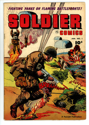 Soldier Comics 1 FN (6.0) Double Cover (1952) 