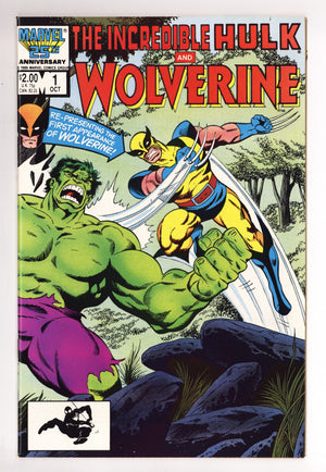 Incredible Hulk and Wolverine 1 VF/NM (9.0) (1986)