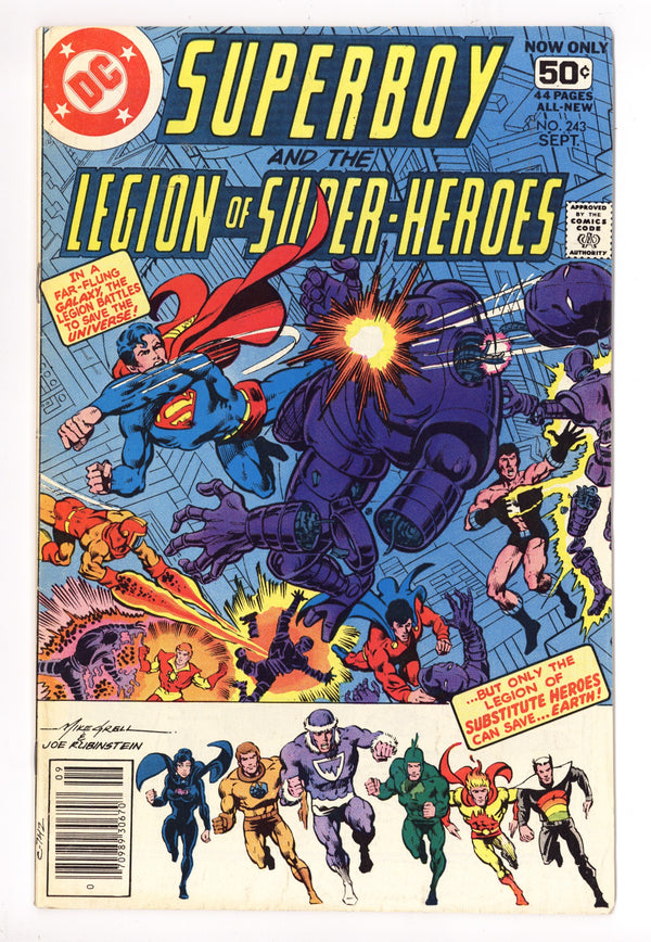 Superboy & the Legion of Super-Heroes Vol 1 243 Mid Grade (1978)