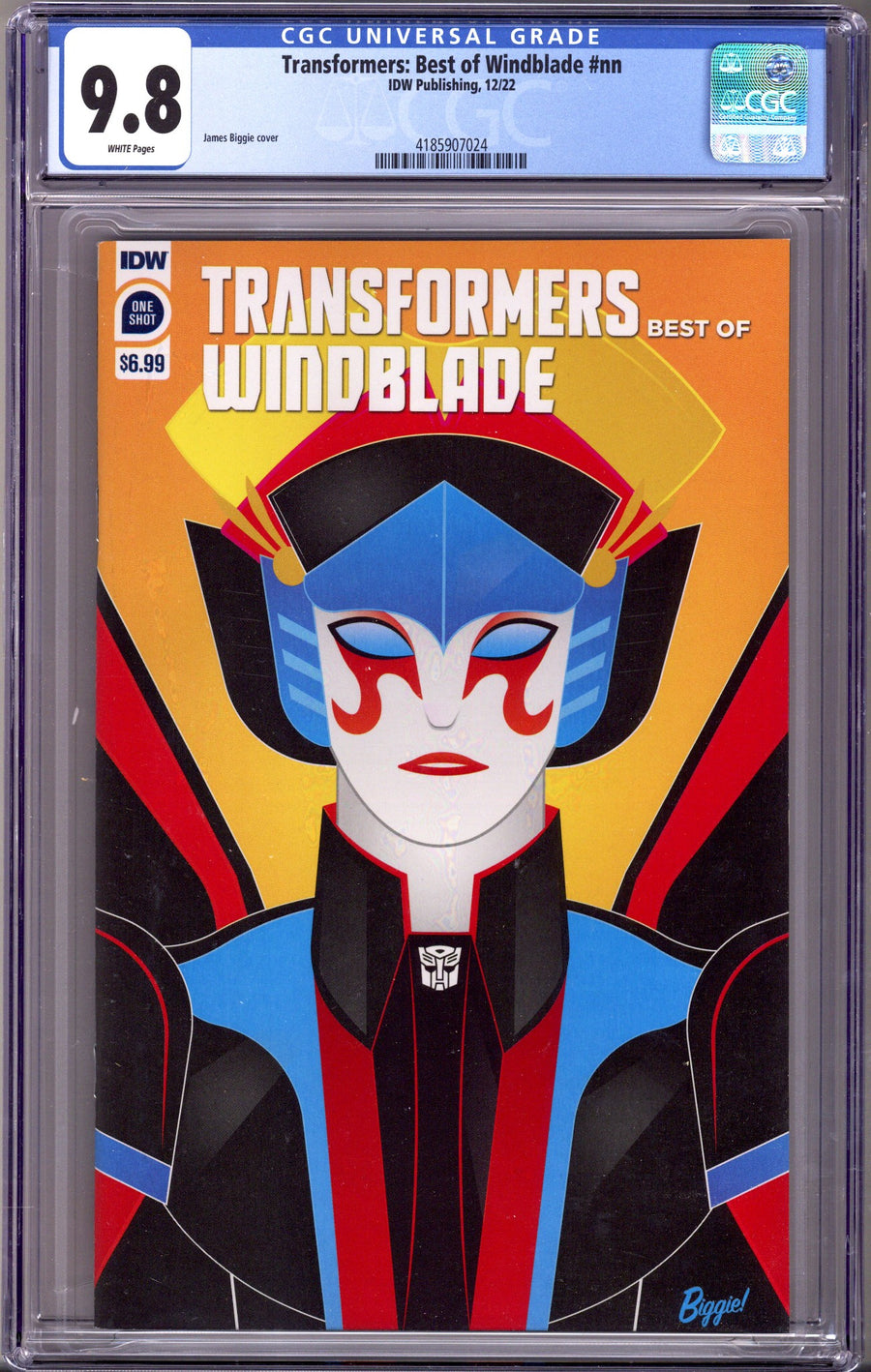 Transformers Best of Windblade 1 CGC 9.8 (2022)