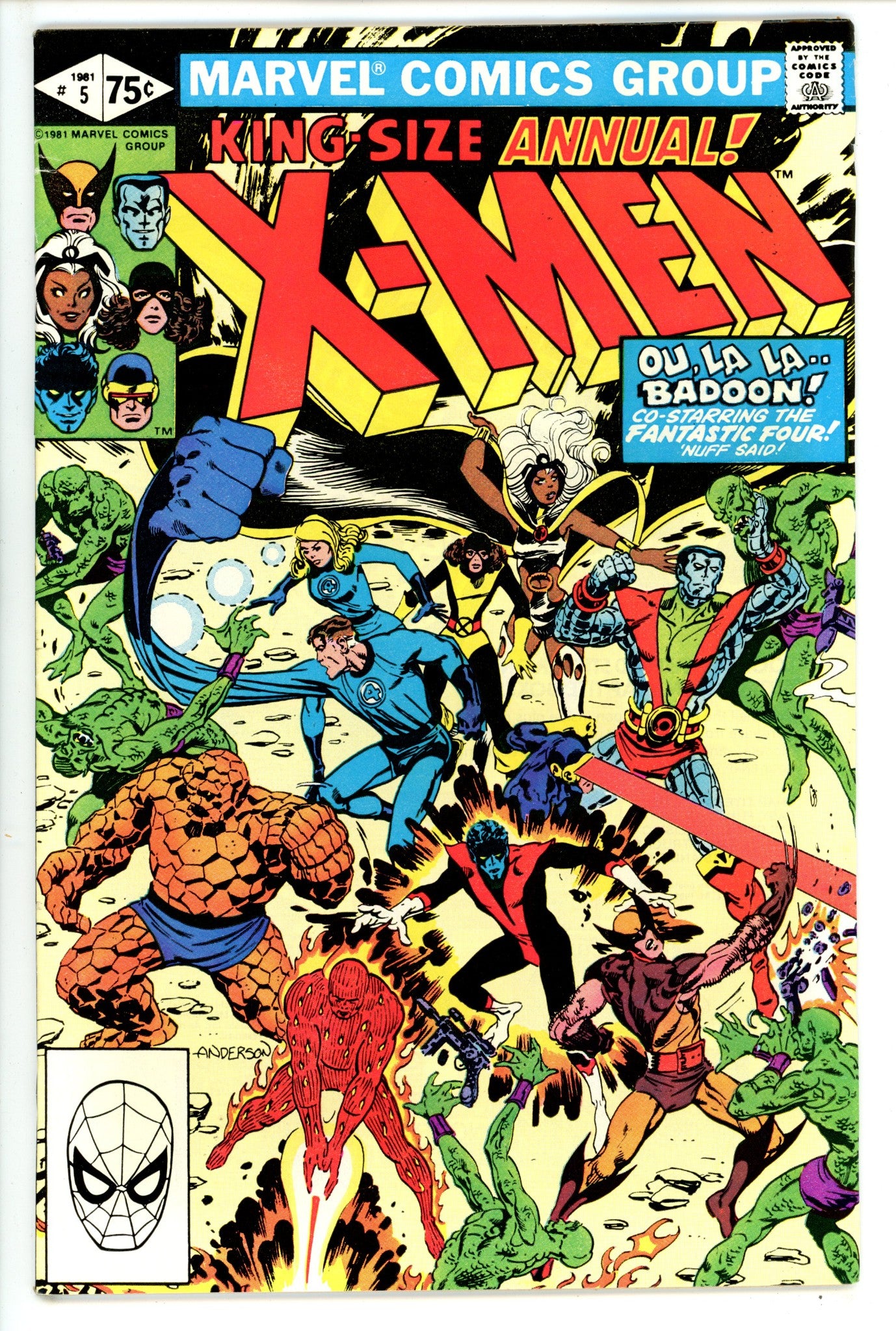 X-Men Annual Vol 1 5 FN- (1981)