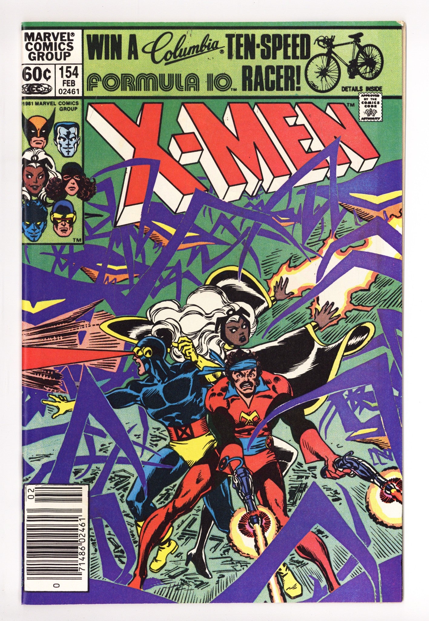 The Uncanny X-Men Vol 1 154 VF+ (8.5) (1982) Newsstand 