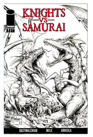 Knights Vs Samurai 1 Mcfarlane B&W Variant (2024)