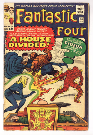 Fantastic Four Vol 1 34  VG- (3.5)   (1965)