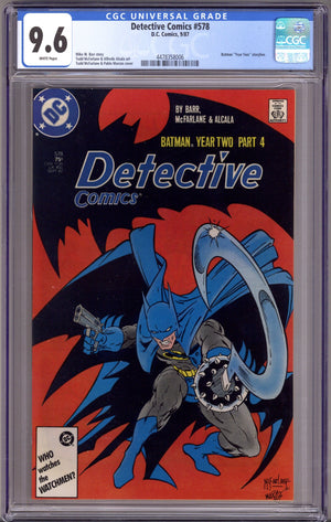 Detective Comics Vol 1 578 CGC 9.6 (NM+) (1987)