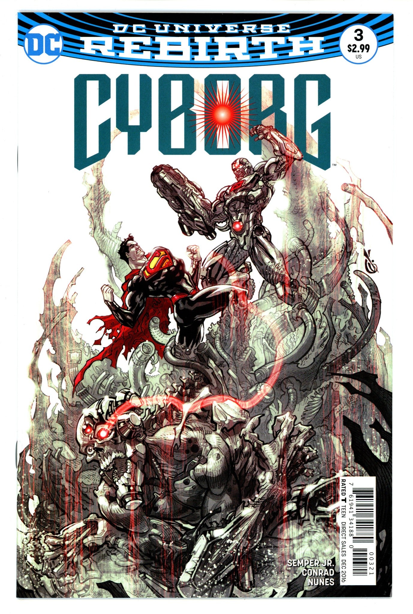 Cyborg Vol 2 3 High Grade (2016) D'Anda Variant 