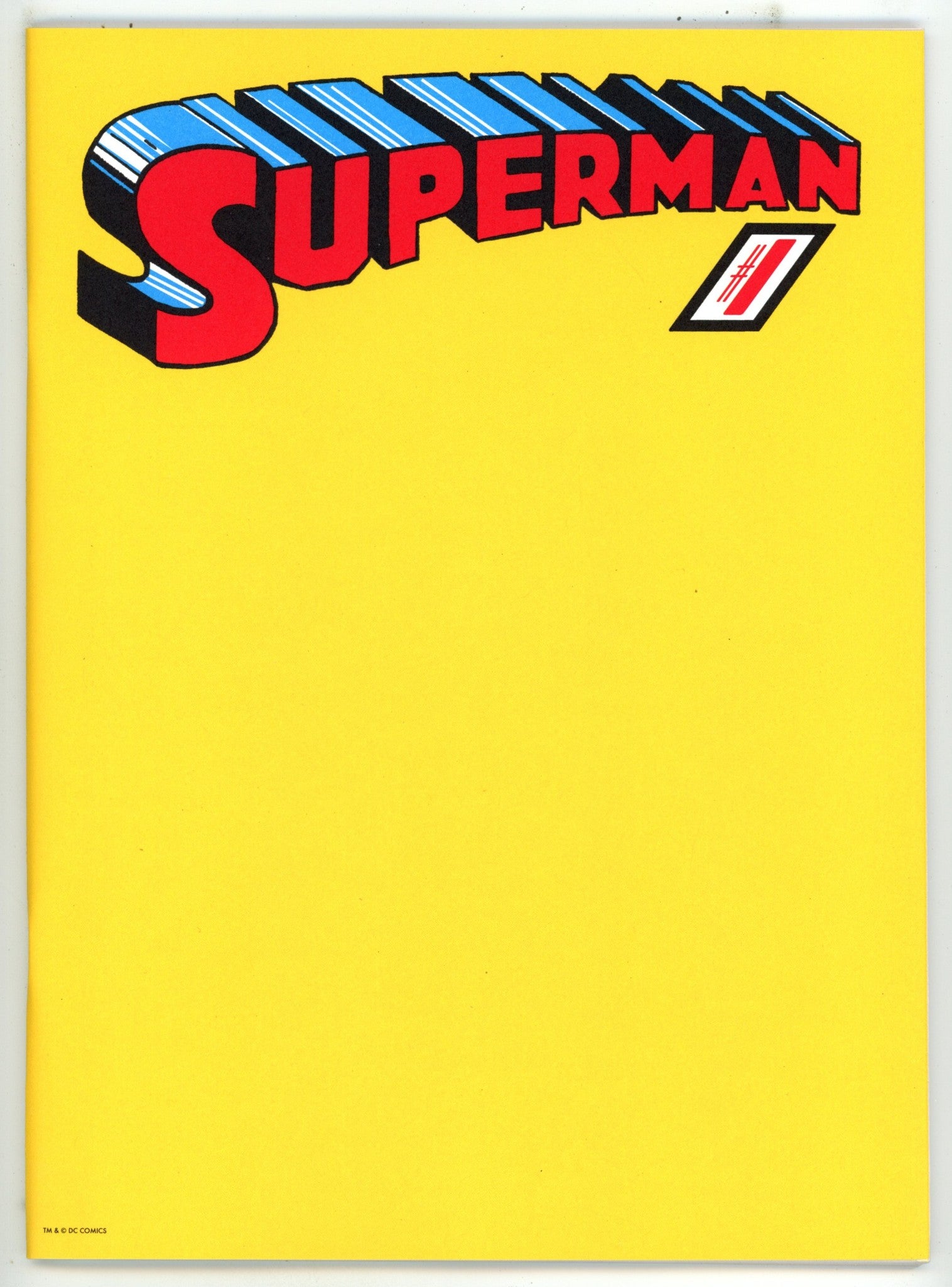Superman Vol 1 1 Facsimile Blank Variant (2025)