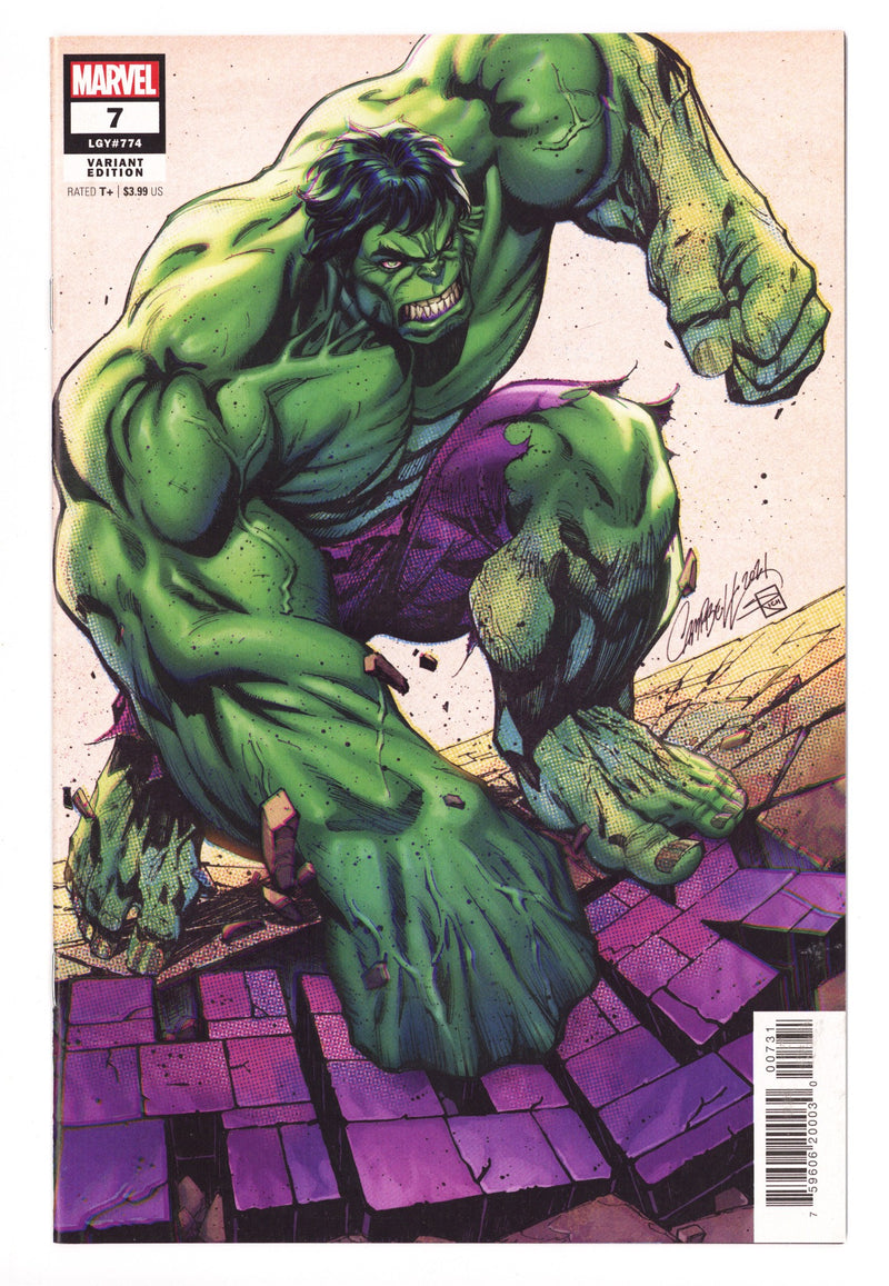 Hulk Vol 4 7 (774) High Grade (2022) Campbell Variant 