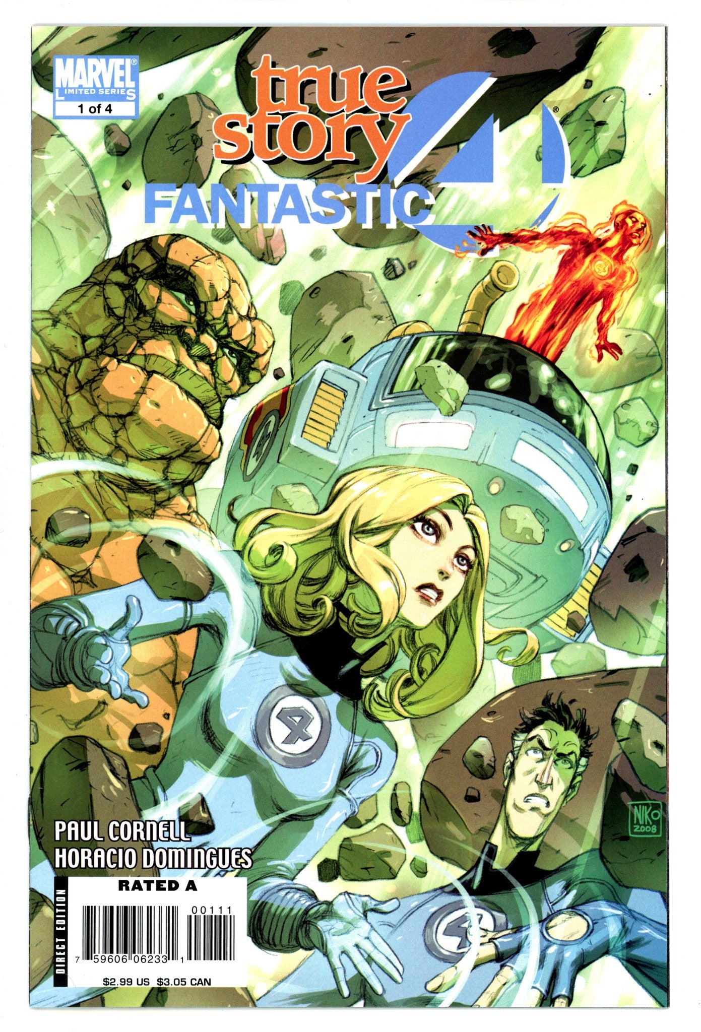 Fantastic Four: True Story 1 High Grade (2008) 