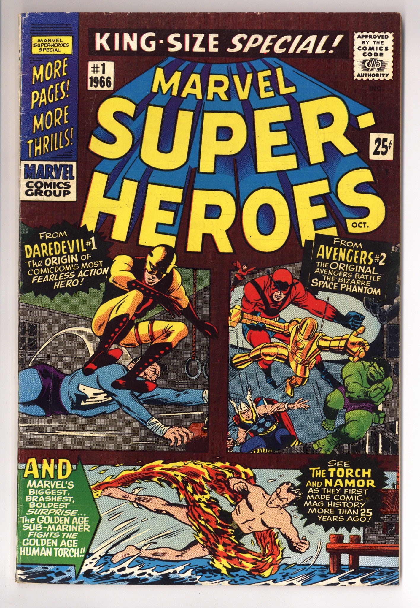 Marvel Super Heroes 1 FN (6.0) (1966) 