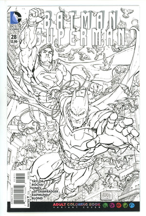 Batman / Superman 28 High Grade (2016) II B&W Variant