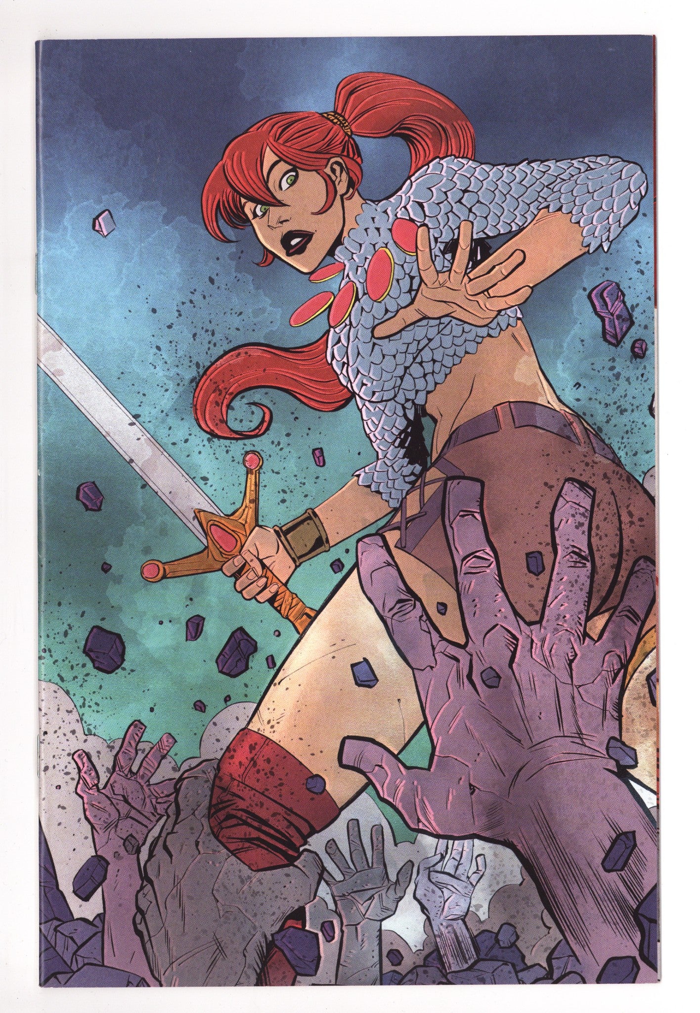 Immortal Red Sonja 8 High Grade (2022) Moss Virgin Variant 
