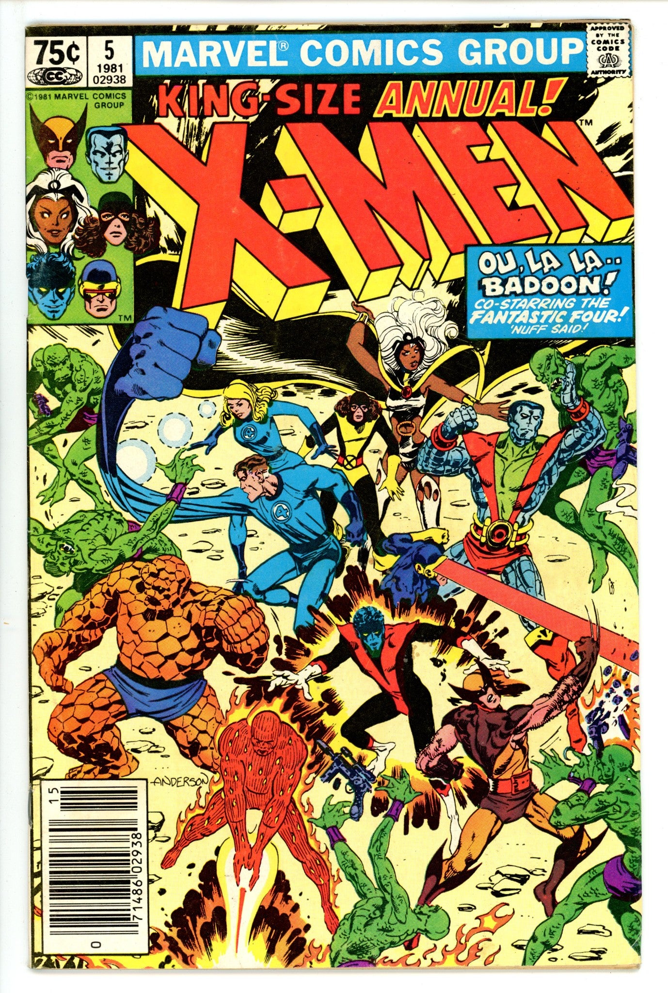 X-Men Annual Vol 1 5 Newsstand VG (1981)