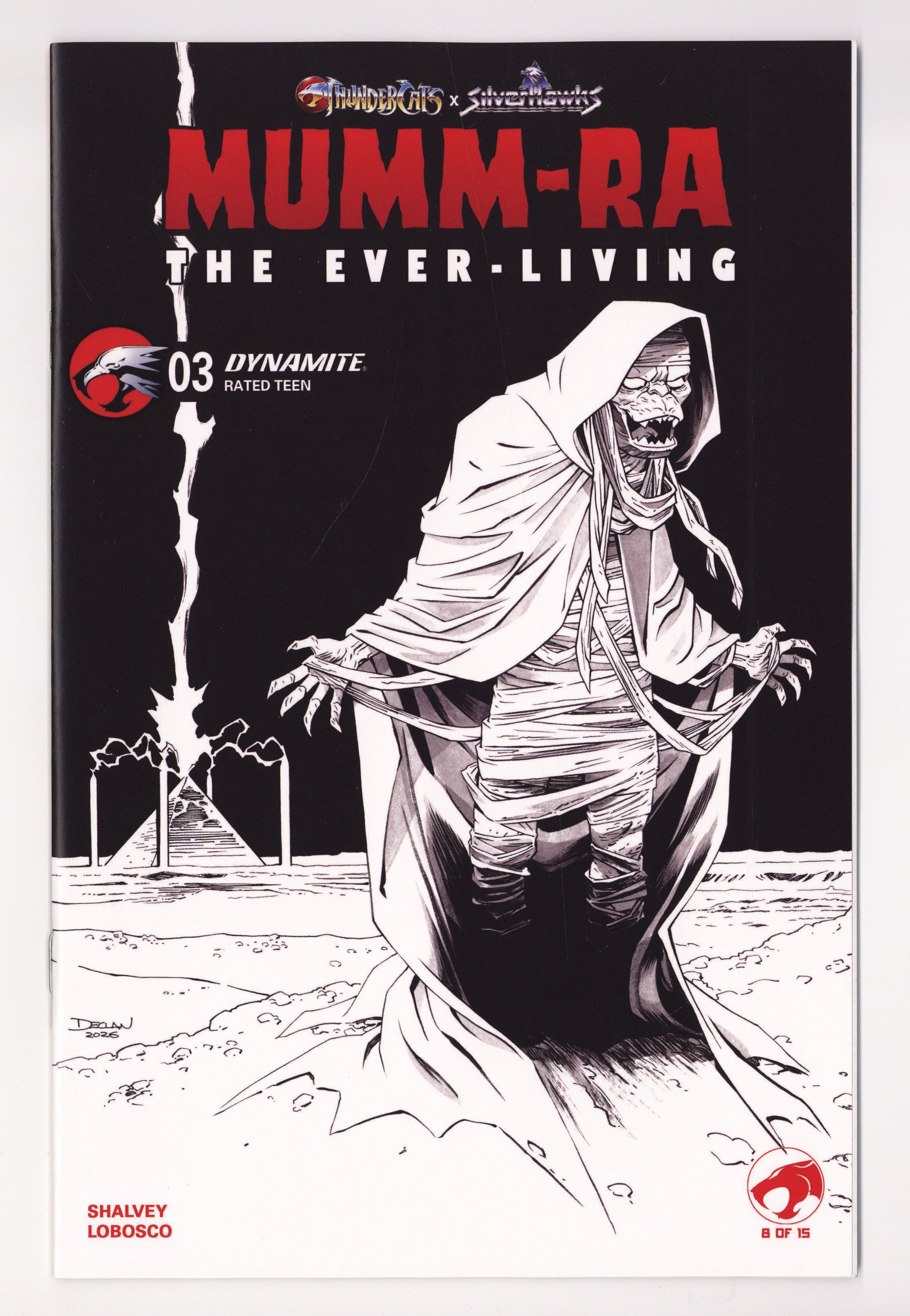 Mumm Ra The Ever Living 3 Shalvey B&W Variant (2026)